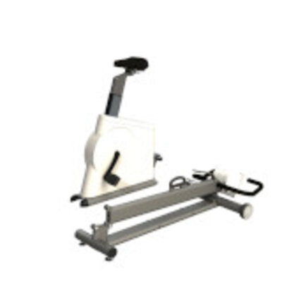 Transportabele fietsergometer, detail